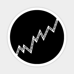 Buy Hodl Repeat Line Chart White Magnet